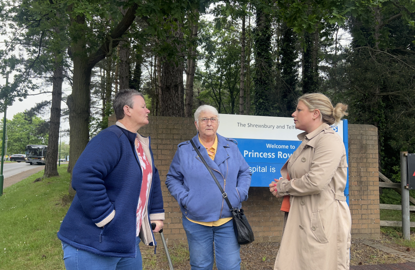 Hannahand residents discussing concerns about the changes to the Princess Royal Hospital