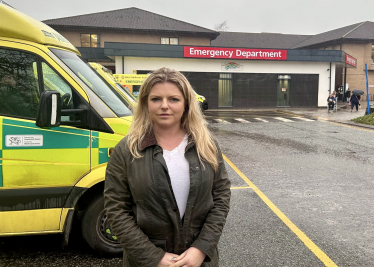 Hannah visits the Princess Royal Hospital